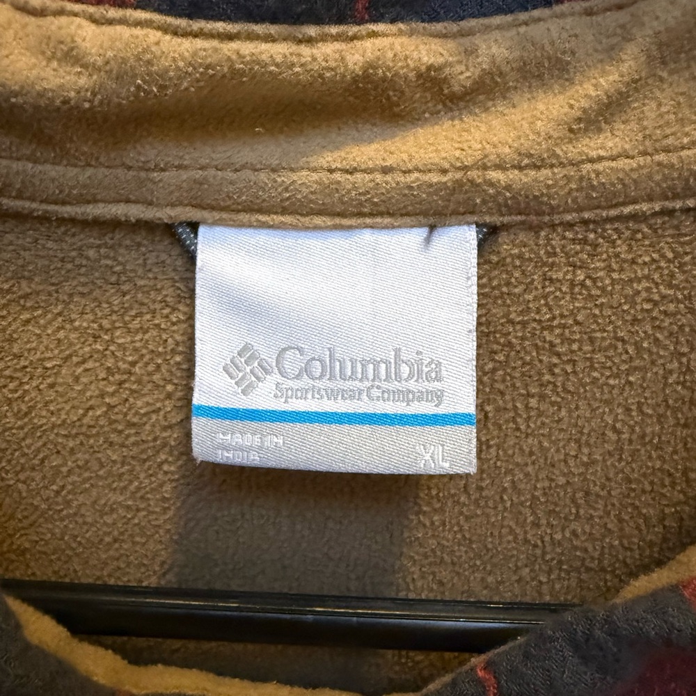 Columbia Orange and Grey Fleece lined Shirt Jacket - Picture 2 of 4